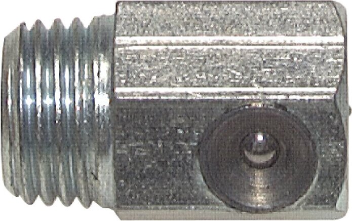 Exemplary representation: 90° funnel-type grease nipple to DIN 3405 C (galvanised steel)