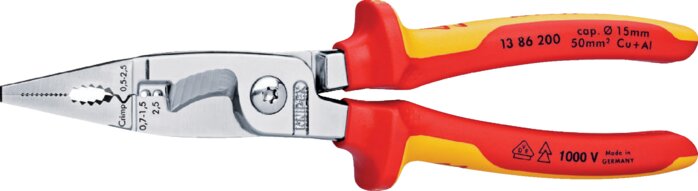 Exemplary representation: Multi installation pliers (chrome-plated with 2K handles, VDE-tested up to 1000 V)
